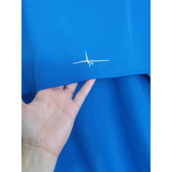 Habit brand blue fishing sportwear button-up shirt. Men's size L. Cool Vent tech - Picture 9 of 10